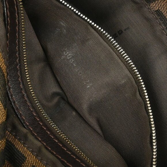 Fendi Brown Canvas Zucca Baguette Handbag 2308-26424-009 145620 - Picture 10 of 10